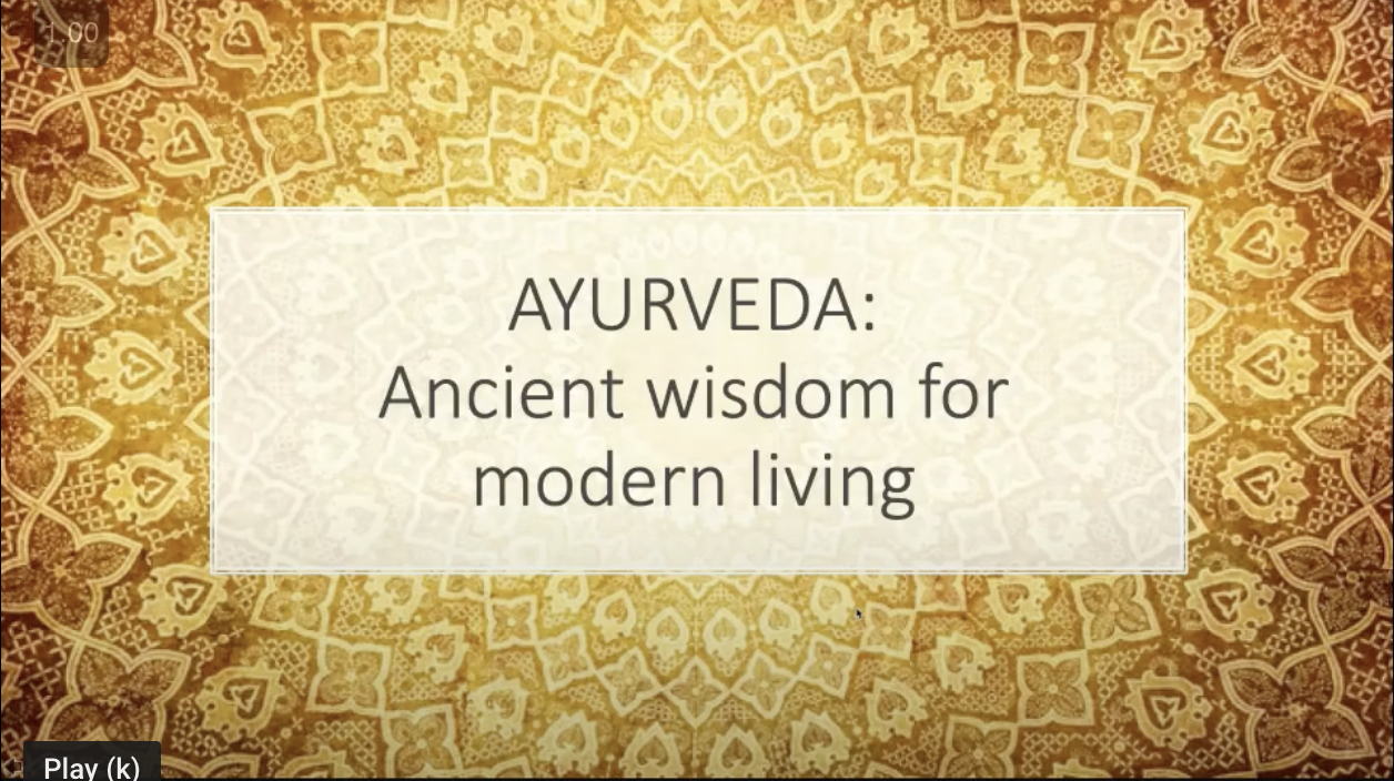 Ayurveda for modern living